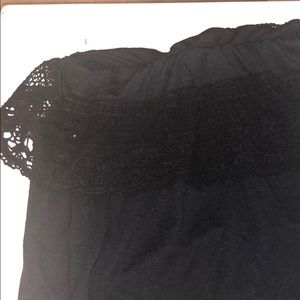 Ocean drive black tube top